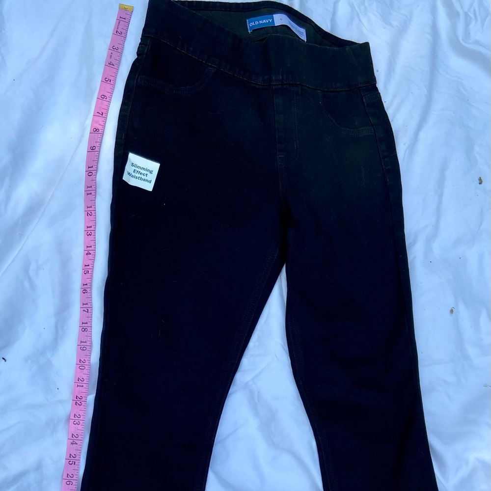 Old Navy Size 6 Black Denim Pull-On Jeggings  NWOT